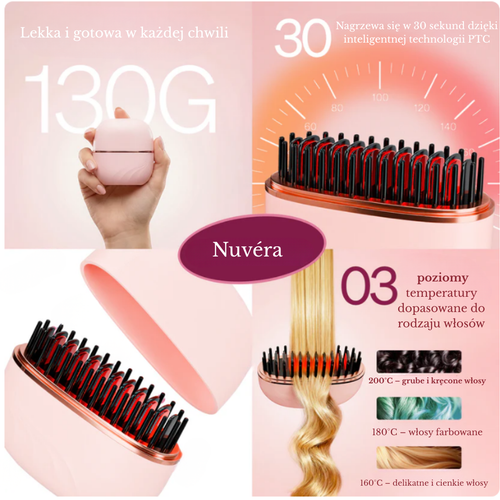 Nuvéra - mini prostownica do włosów