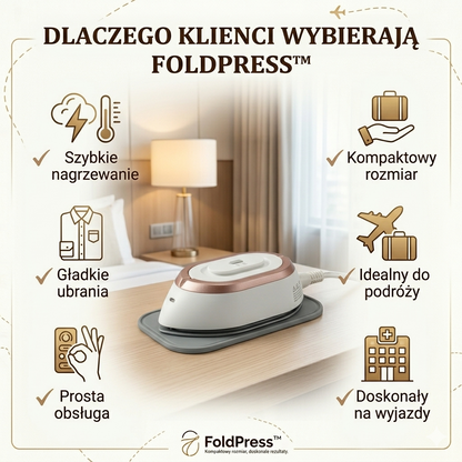 Mini żelazko podróżne FoldPress™