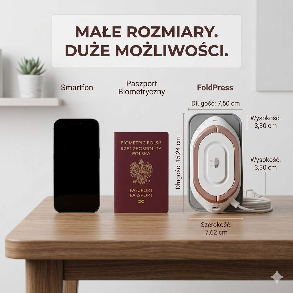Mini żelazko podróżne FoldPress™